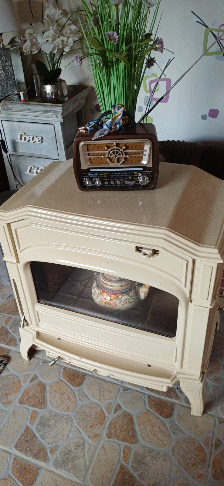 poele a bois dovre 750Gh 9.0 kw, Enlèvement, Utilisé, Cheminée sur pied, Cheminée au bois