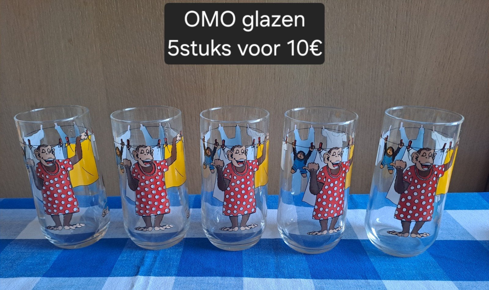 vintage OMO glazen, Verzamelen, Ophalen