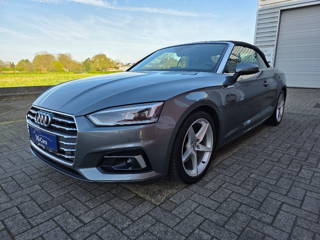 Audi A5 Cabriolet 40 TFSI - 190 ch - automatique S-Tronic, Autos, Audi, Cuir, Argent ou Gris, Entreprise, Cabriolet