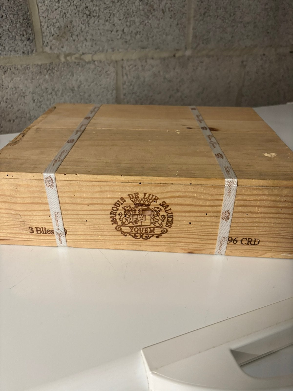 Chateau Yquem 1996 owc 3x 75cl, Verzamelen, Wijnen, Ophalen of Verzenden, Zo goed als nieuw