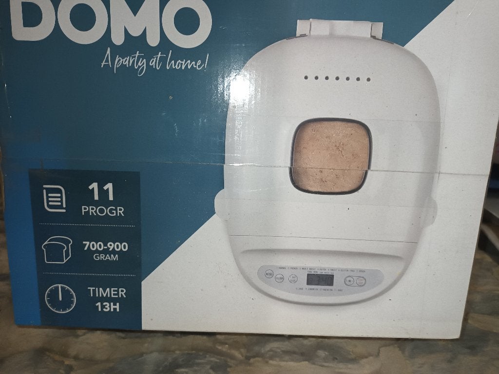 DOMO machine à pain 🍞 700 - 900 gr - 11 programmes, Electroménager, Neuf, 800 à 1200 grammes de pâte, Enlèvement, Plus de 10 programmes