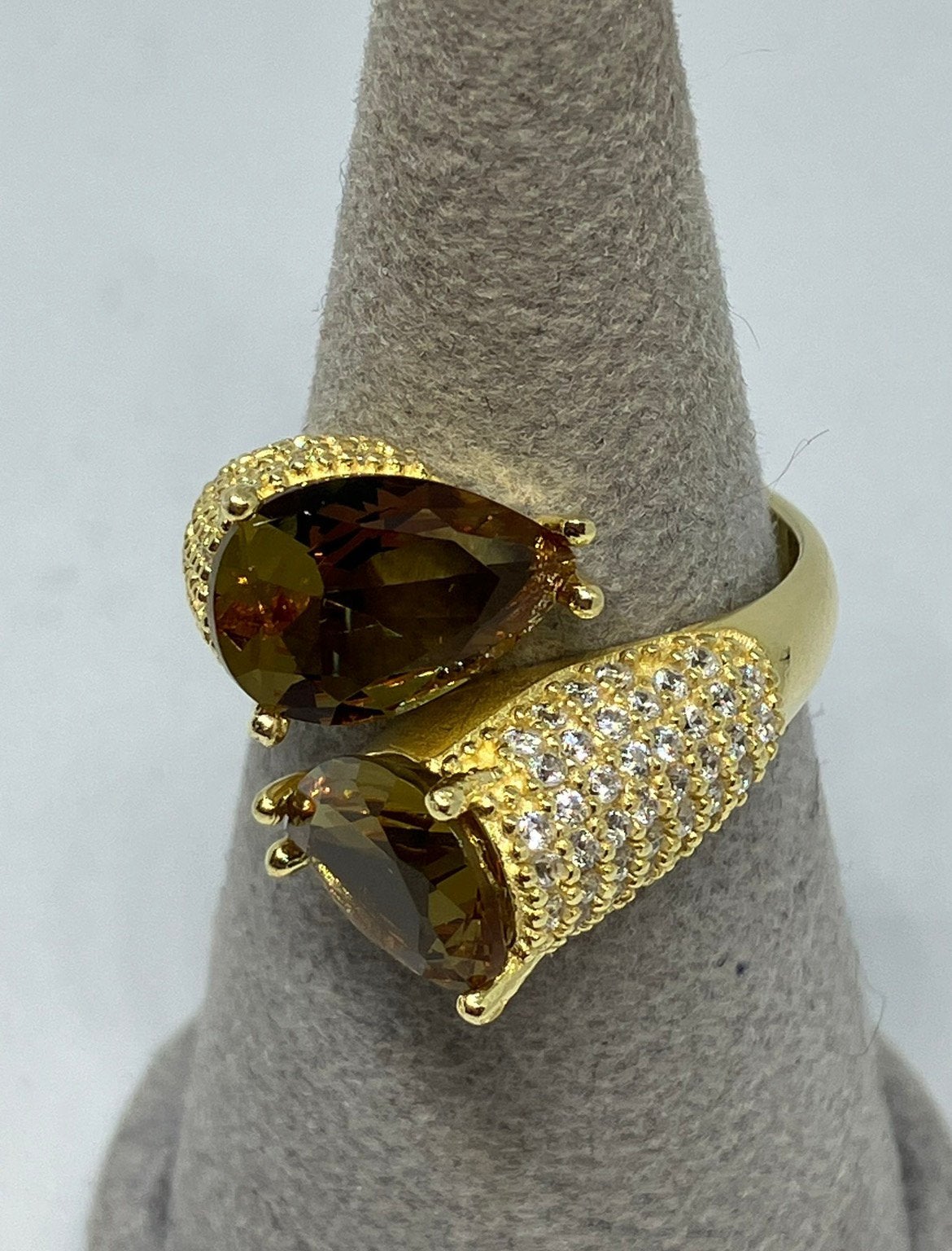 Verstelbare Zilver 925 Vergulde Ring met Lab Zultanite Steen, Bijoux, Sacs & Beauté, Bagues, Neuf, Enlèvement ou Envoi, Argent