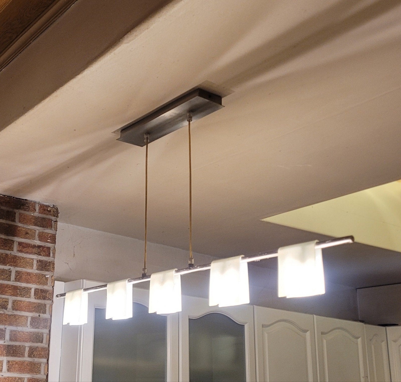 luminaire massive 5 lampes, LED, Enlèvement, Utilisé, Métal