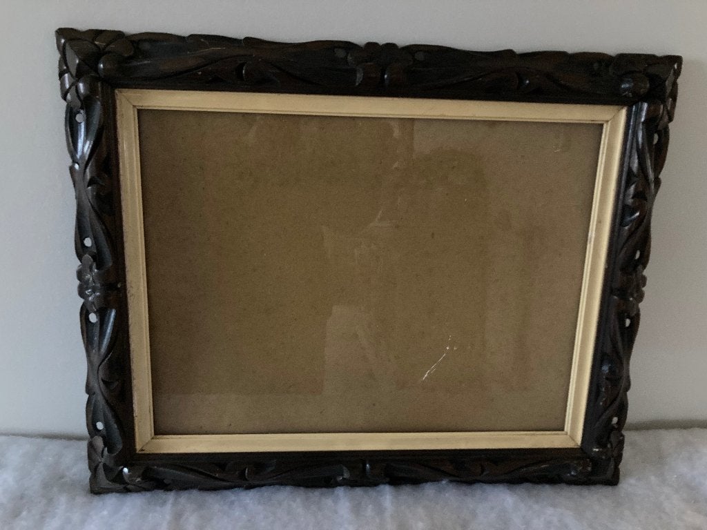 Antieke kader met glas, Ophalen
