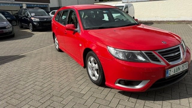 Saab 93 Diesel Station TX! Airco Leer Navi Xenon PDC! TOP!, Autos, Achat, Entreprise, Boîte manuelle, Noir