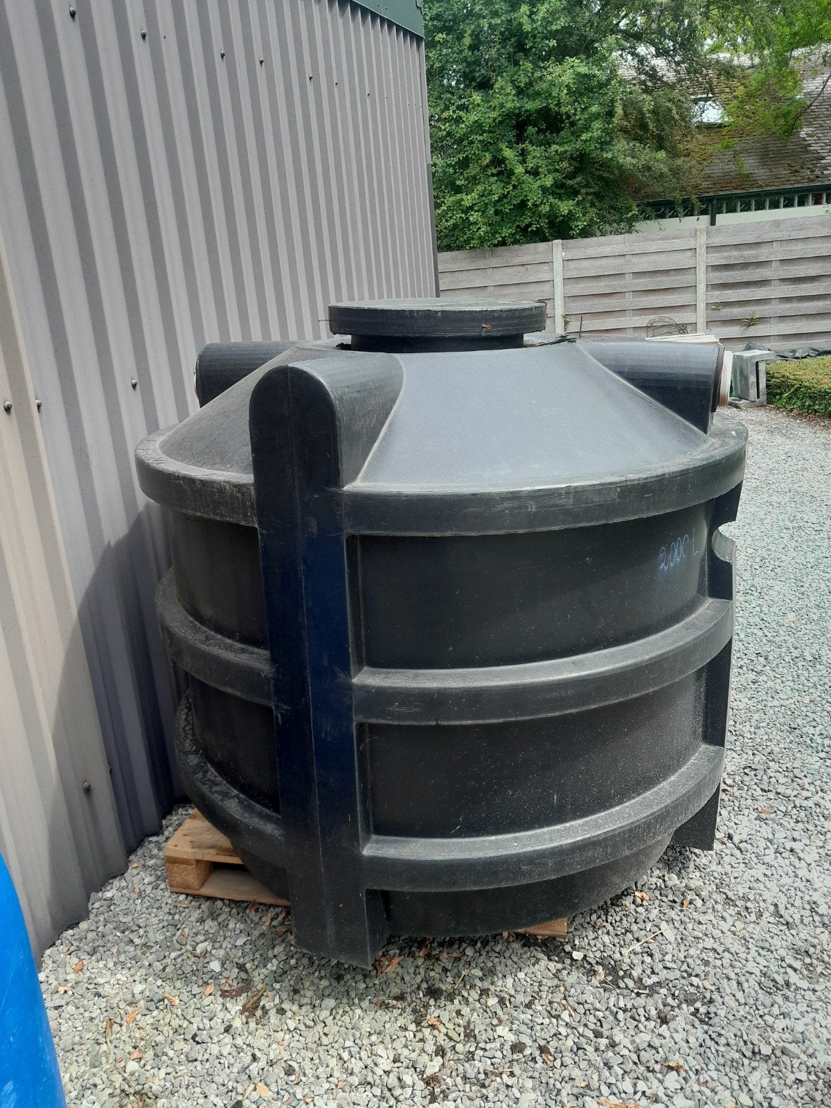Nieuwe regenwaterput/septische put, Ophalen