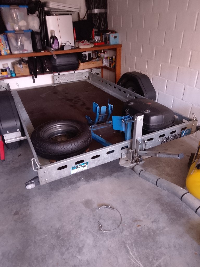 Kantelbare Aanhanger motorfiets transport, Auto diversen, Aanhangers en Bagagewagens, Ophalen, Zo goed als nieuw
