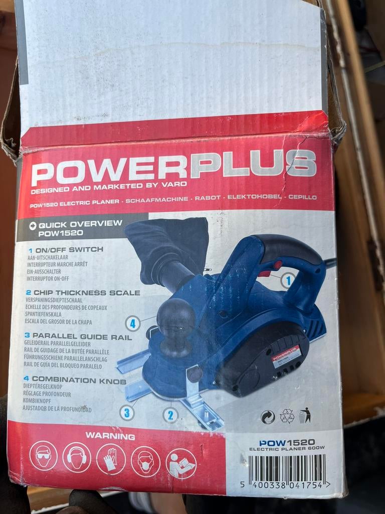 Schaafmachine powerplus 1520, Doe-het-zelf en Bouw, Ophalen, Zo goed als nieuw
