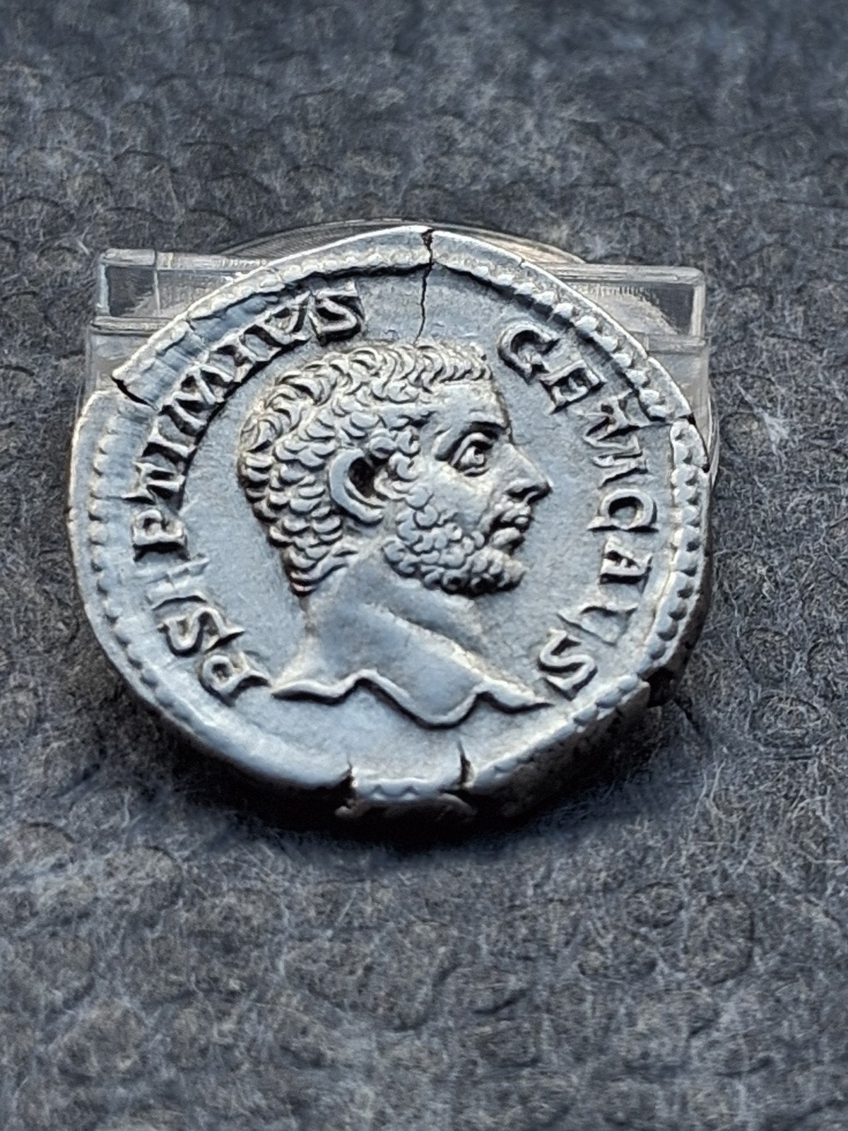 denarius getazilveren denarius is een munt van Geta, een Rom, Ophalen of Verzenden