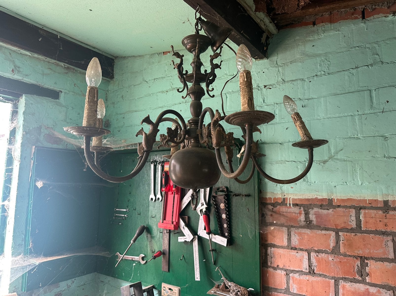 Antiek Avize Lamp, Ophalen, Zo goed als nieuw