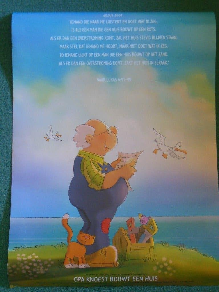 Gratis poster Opa Knoest, Ophalen, Rechthoekig Staand, Zo goed als nieuw, A1 t/m A3