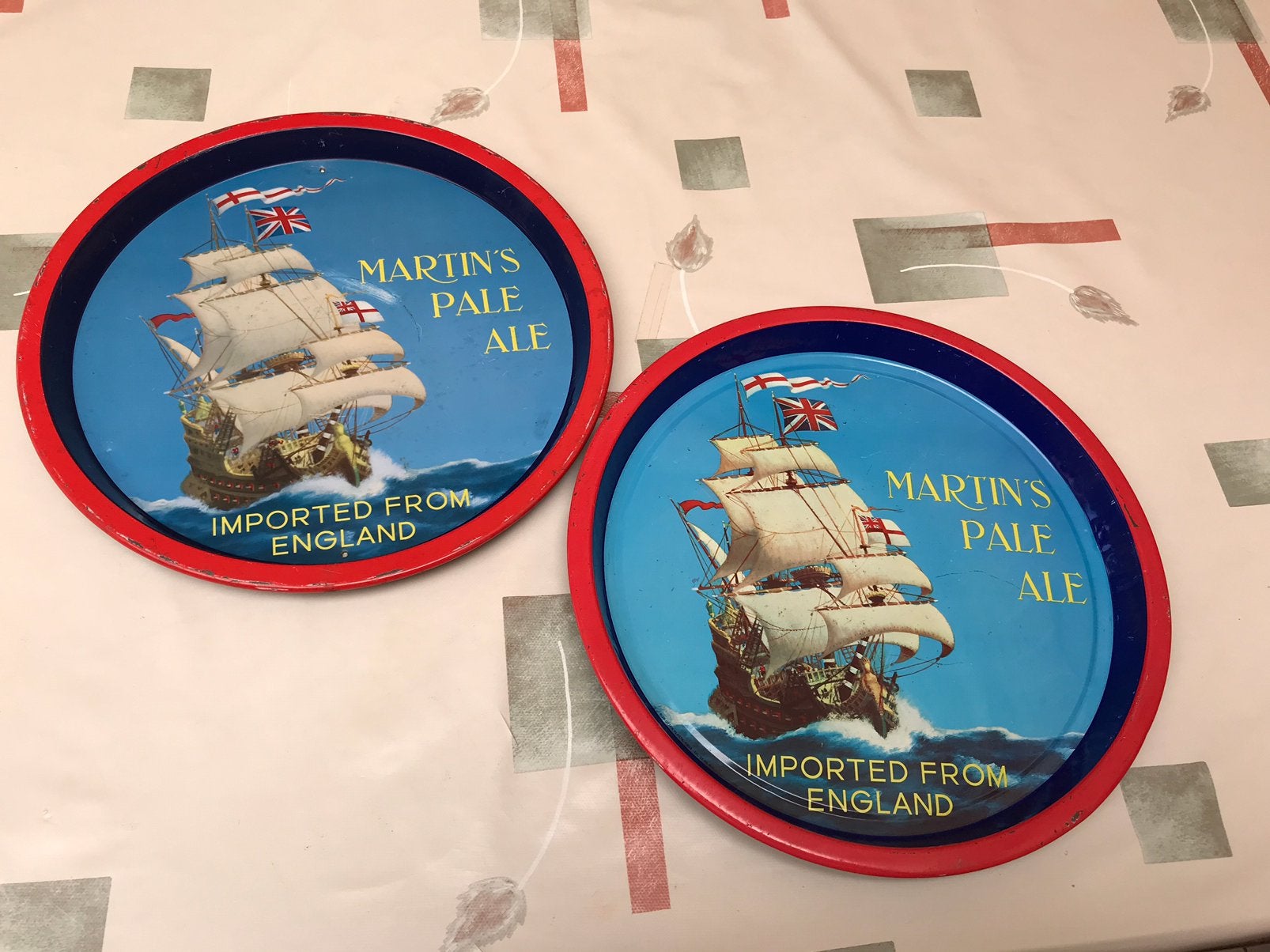 Plateaux Martin's Pale Ale, 2 pour 20€, Enlèvement ou Envoi, Utilisé, Panneau, Plaque ou Plaquette publicitaire