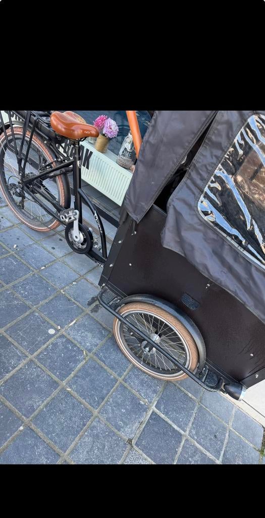 Bakfiets E elektrische, Ophalen, Zo goed als nieuw, Huif