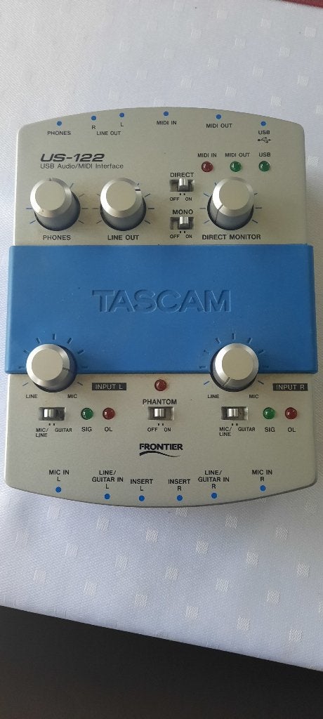 Tascam US-122 Audio midi interface., Enlèvement, Comme neuf, Audio
