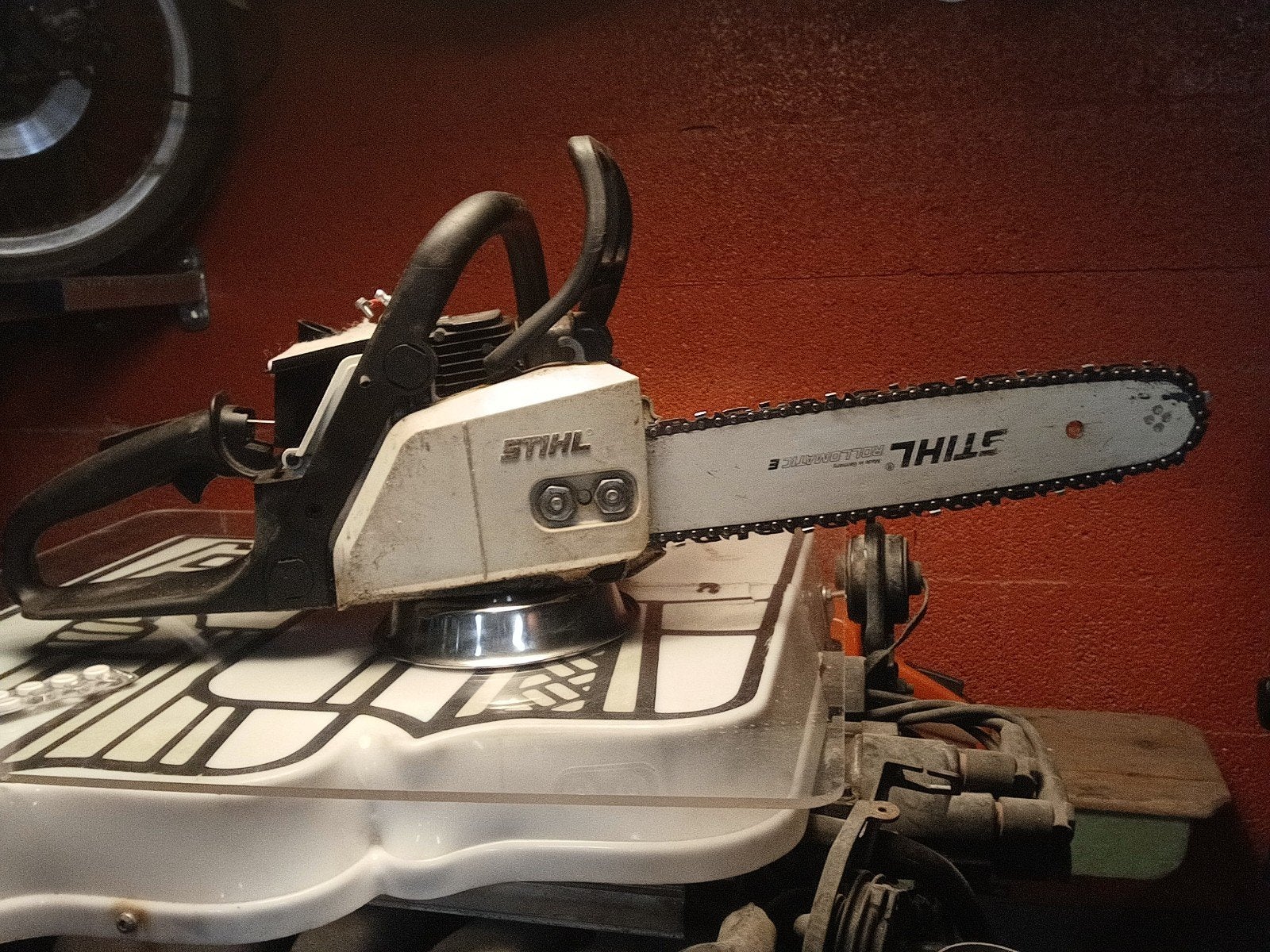 kettingzaag stihl ms 180, Doe-het-zelf en Bouw, Gereedschap | Zaagmachines, Ophalen, Kettingzaag