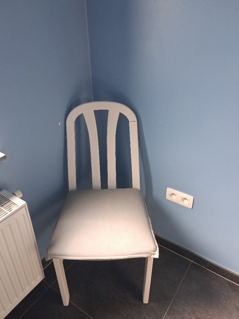 Gratis 6 keuken/kamer stoelen, Enlèvement, Utilisé, Blanc, Cinq, Six Chaises ou plus