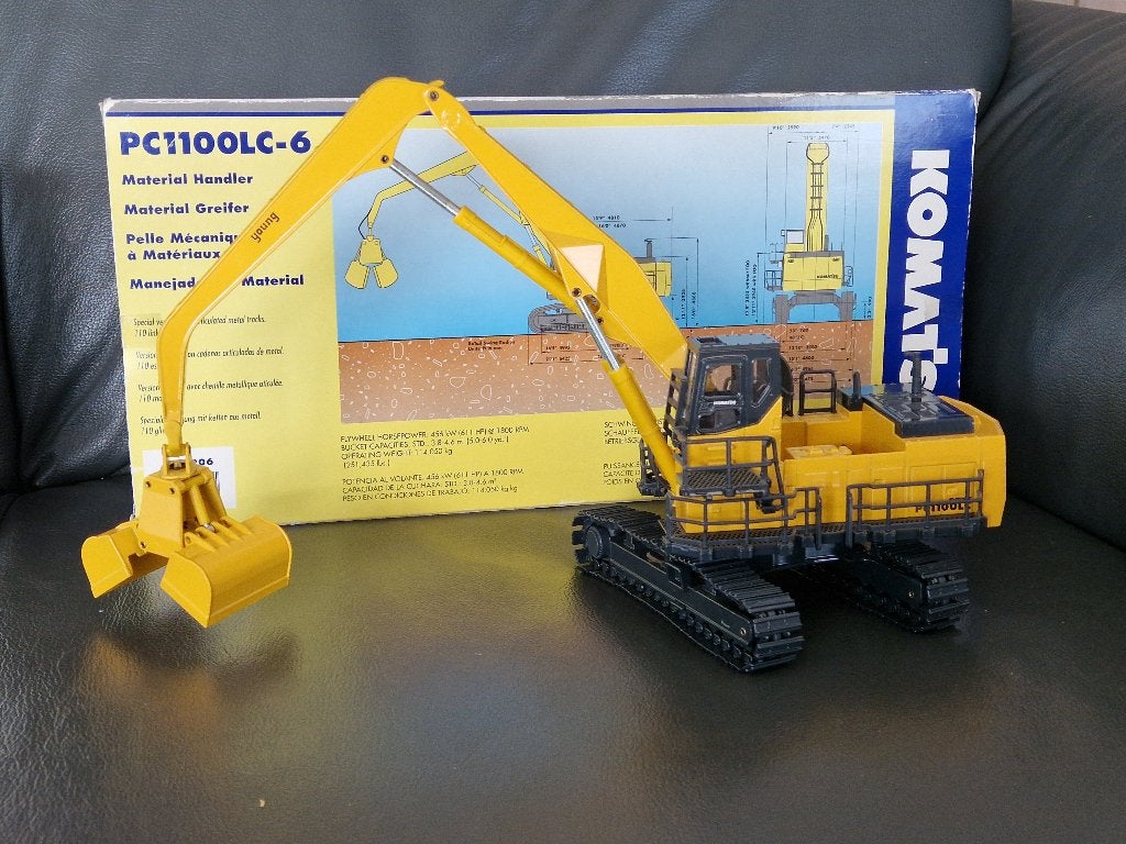 Joal 206 PC1100LC-6 Komatsu métal 1:50 Pelle mécanique, Enlèvement ou Envoi, Comme neuf, Grue, Tracteur ou Agricole, Autres marques