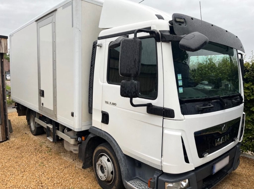 MAN 7.180 - Euro 6 - bakwagen - laadklep, Auto's, Wit, Particulier, 2 zetels, 2 deurs