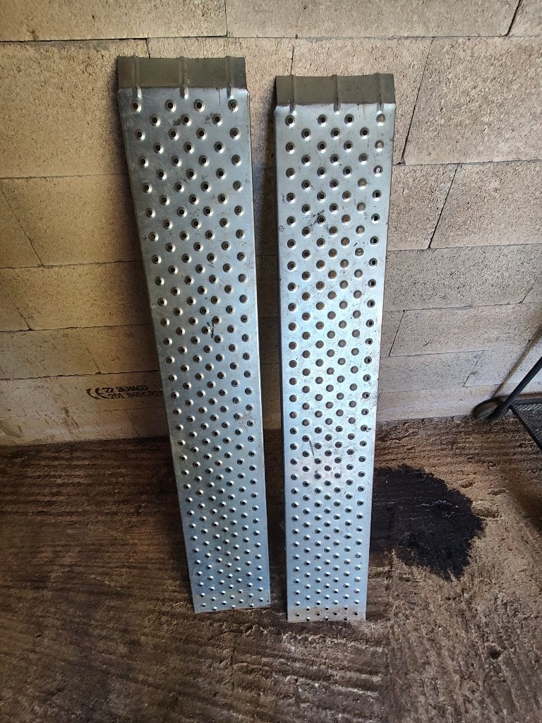 LOT DE 2 RAMPES POUR TRACTEUR TONDEUSE QUAD, Enlèvement, Comme neuf