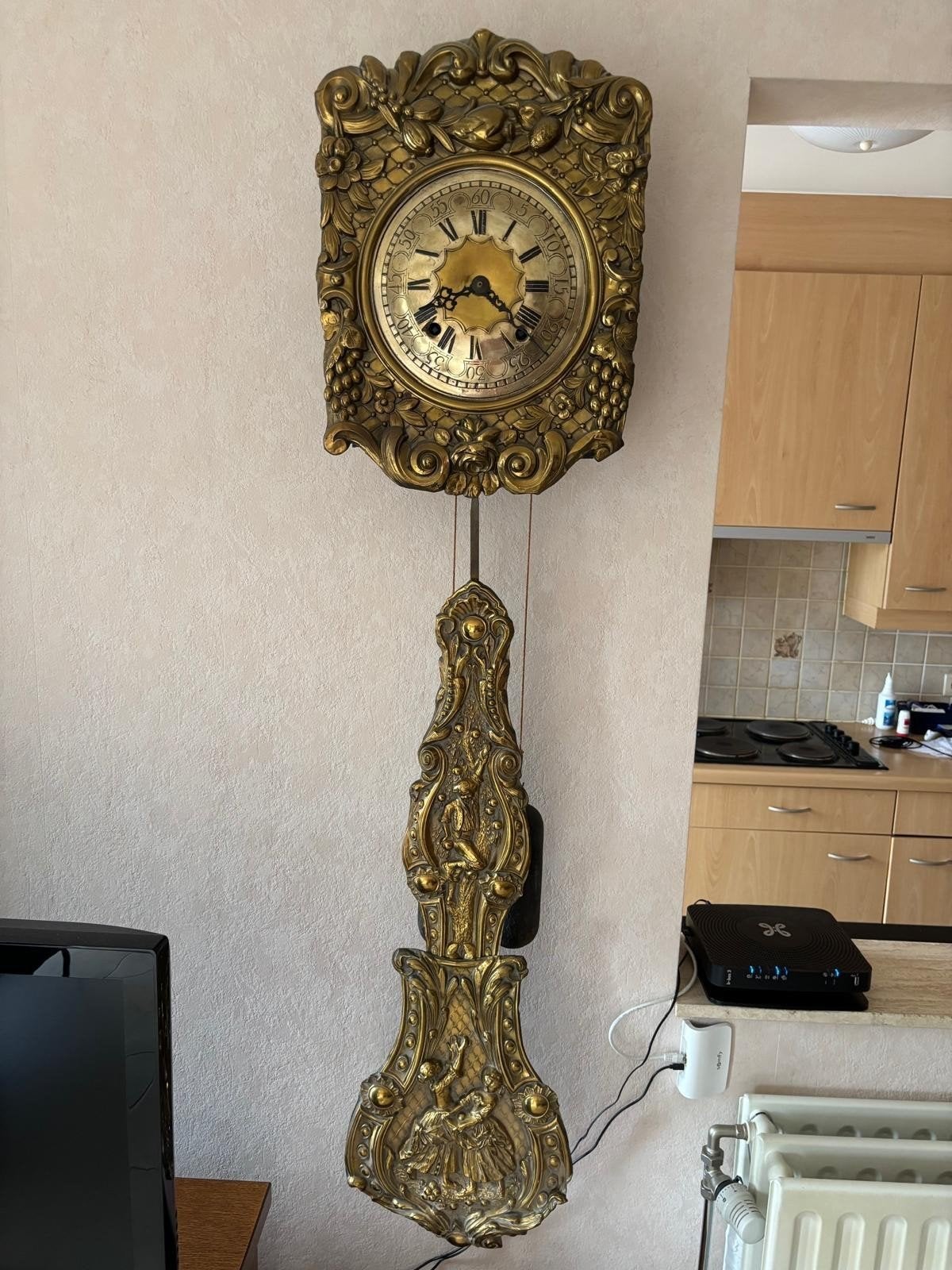 horloge française ancienne, Enlèvement