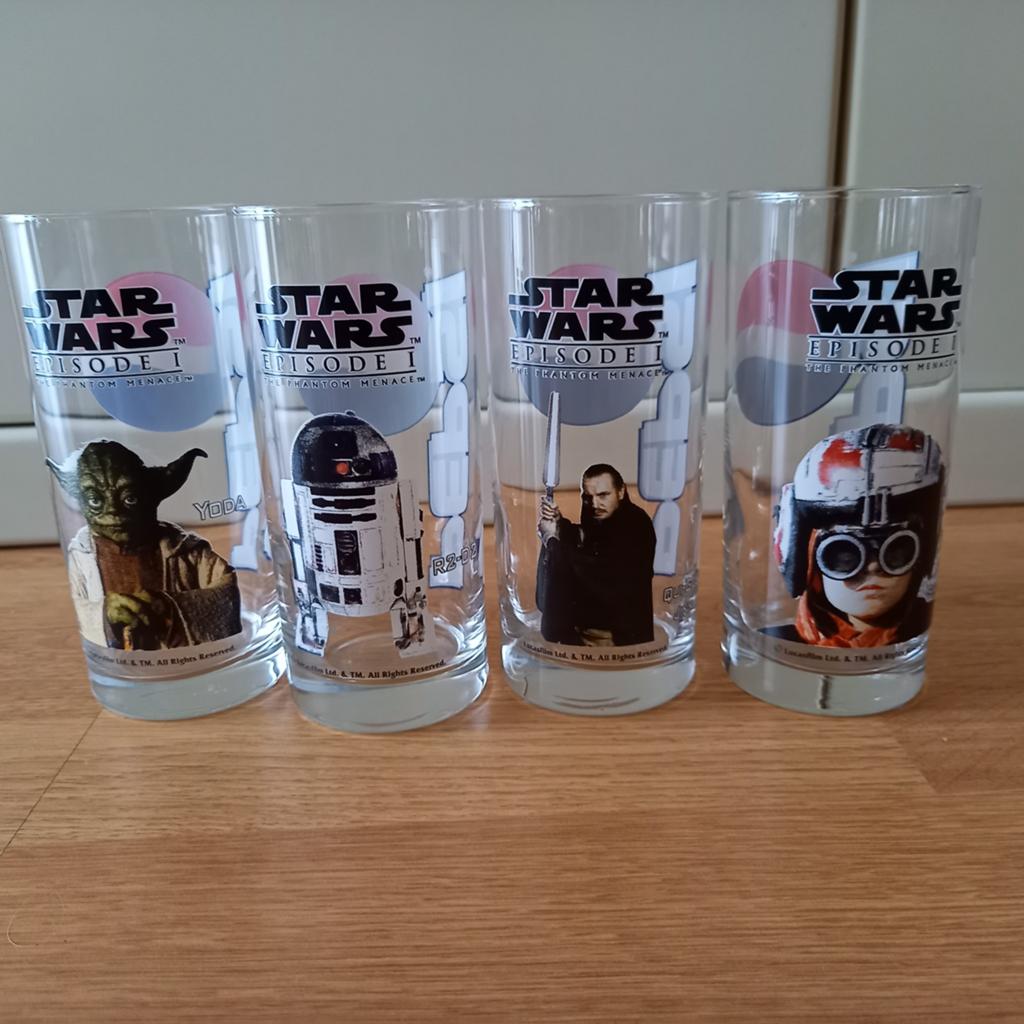 4 STAR WARS GLAZEN VAN PEPSI, Ophalen of Verzenden