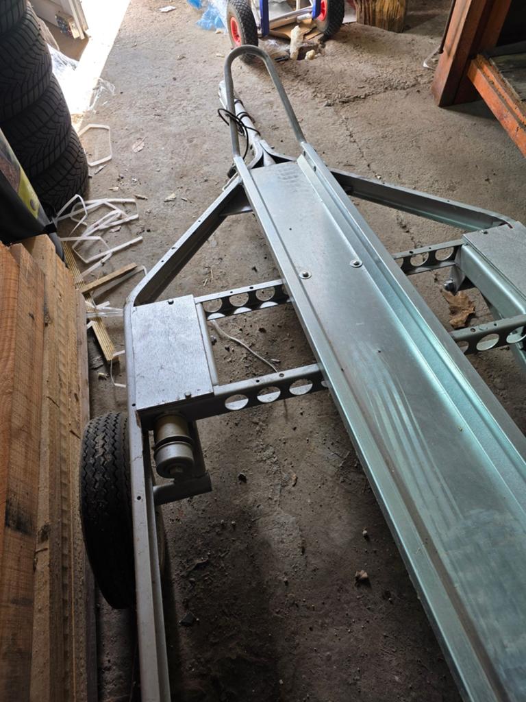 Remorque moto 1 rail ( idéalement pour motos légères), Enlèvement, Utilisé