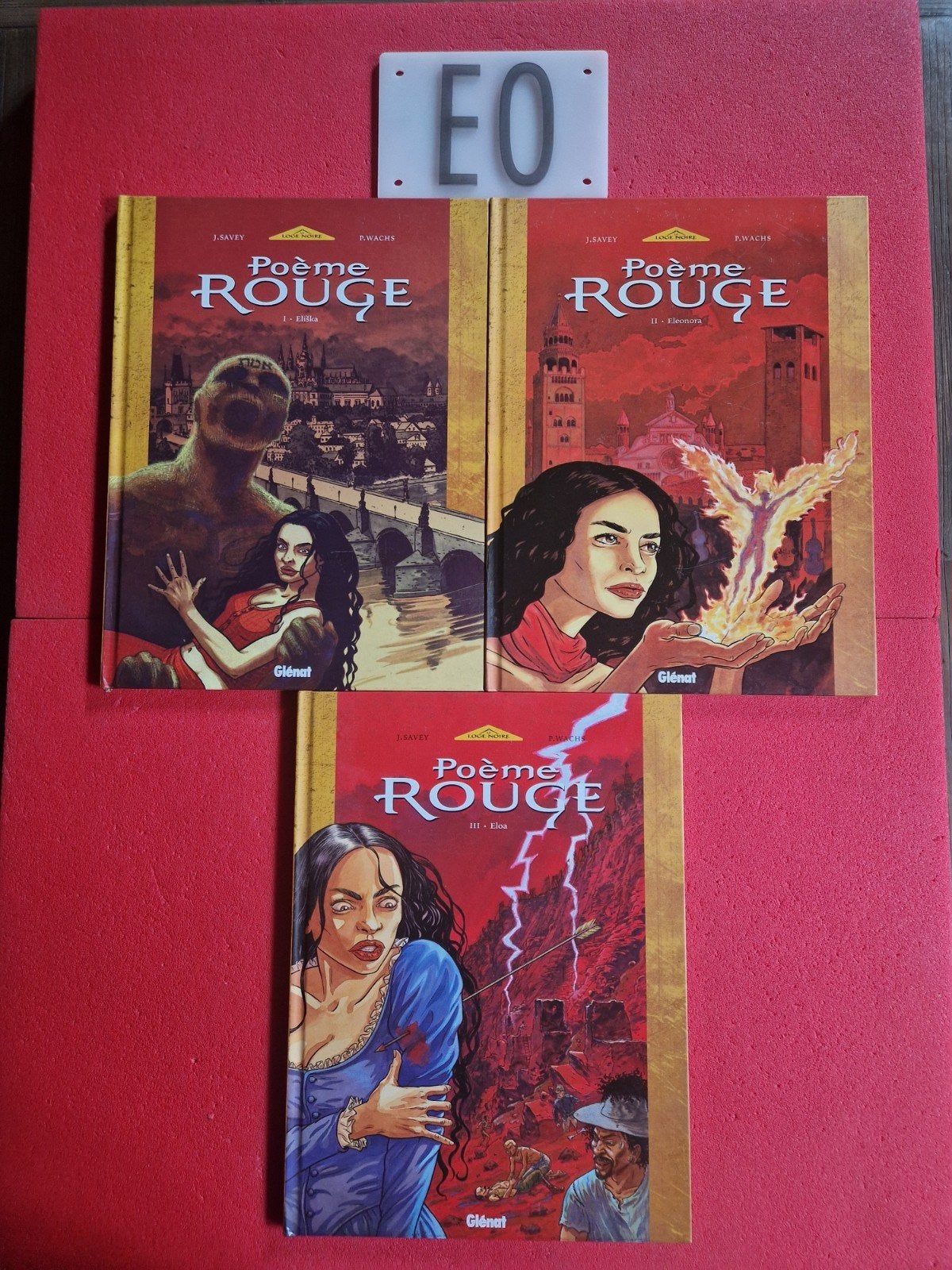 lot de 3 bd poème rouge 1 à 3,EO (intégrale de la série), Enlèvement ou Envoi