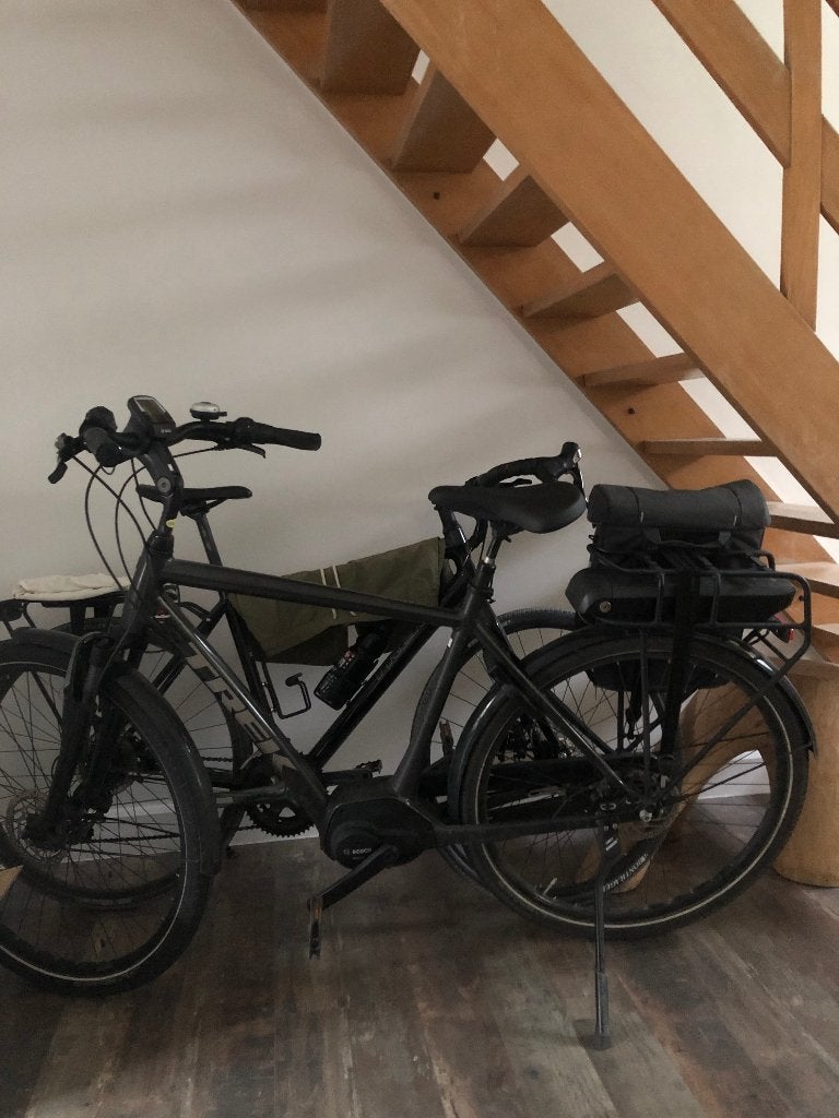 Herenfiets elektrisch, Gebruikt, 50 km per accu of meer, 55 tot 59 cm, Ophalen