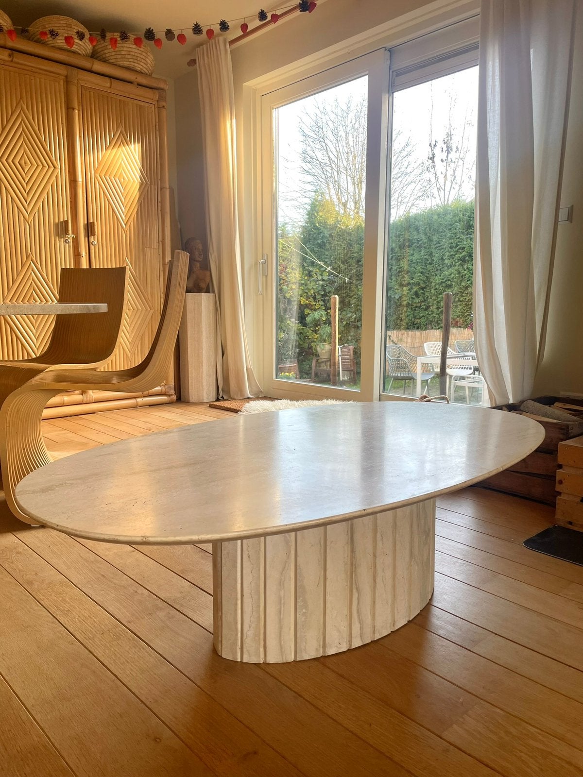 Travertin salontafel, Ophalen, Zo goed als nieuw