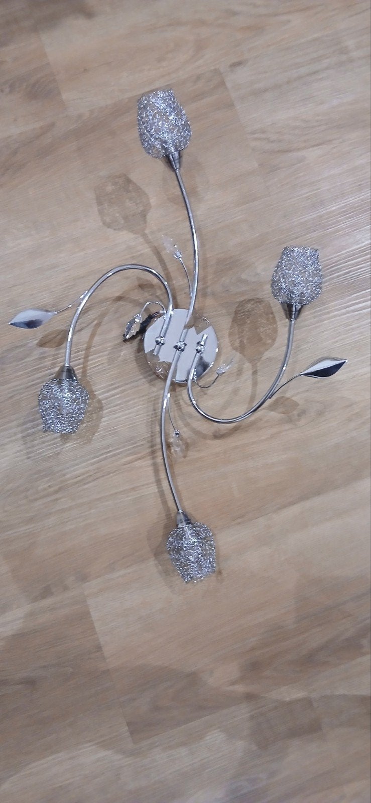 Lustre plafond, Neuf, Source lumineuse incluse, Art déco, Métal
