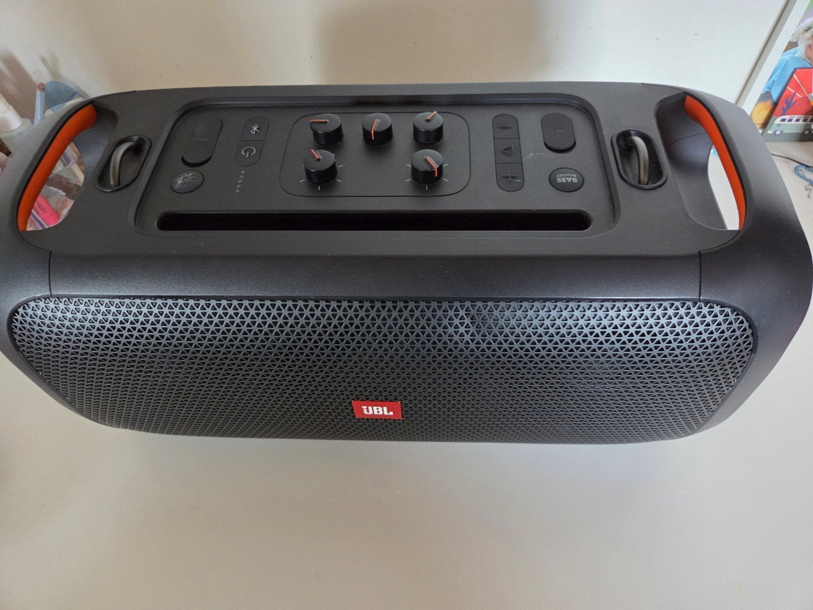 jbl partybox on the go, Ophalen