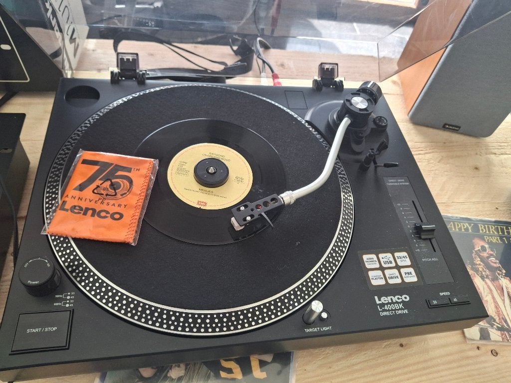 DJ platenspeler direct drive lenco L 400 BK, Audio, Tv en Foto, Platenspelers, Gebruikt, Pitch-regelaar, Platenspeler, Ophalen