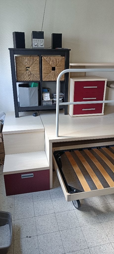 Jeugd slaapkamer, Kinderen en Baby's, Kinderkamer | Bedden, Ophalen, Zo goed als nieuw, 180 cm of meer, 100 cm of meer
