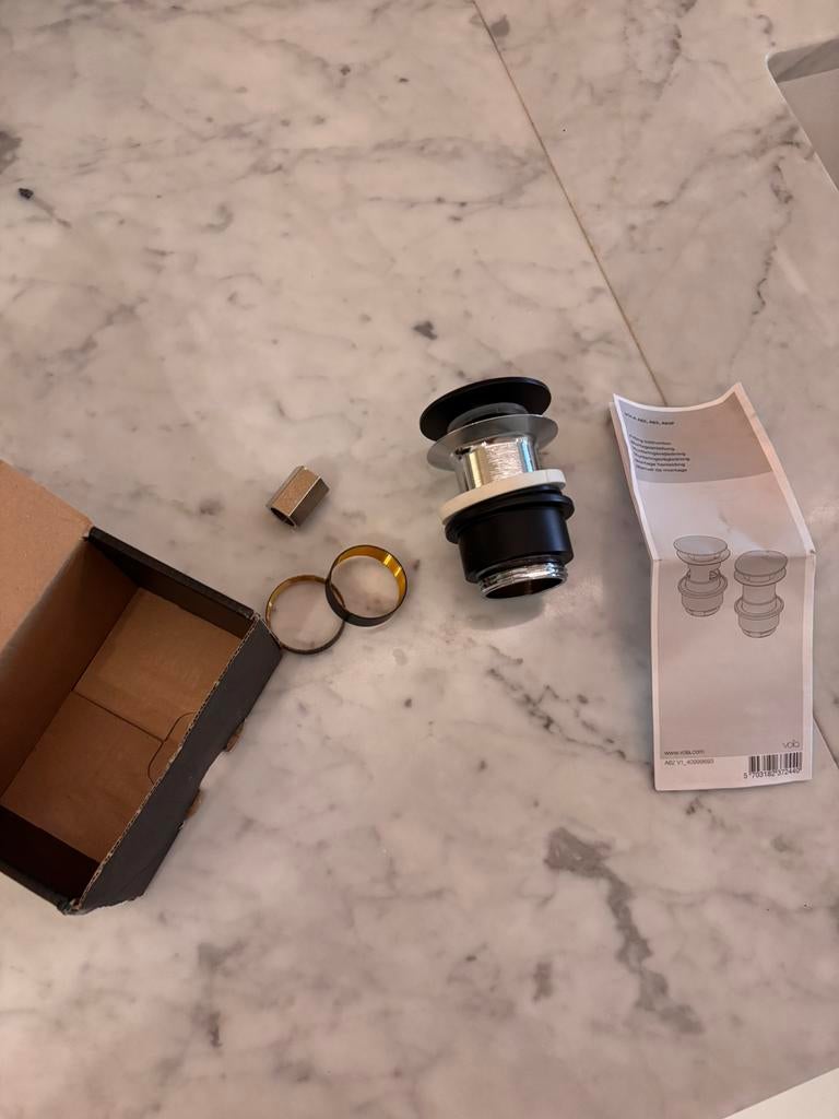 VOLA Crepine - clickwaste afvoerplug, Doe-het-zelf en Bouw, Ophalen of Verzenden, Nieuw, Aluminium, Overige typen