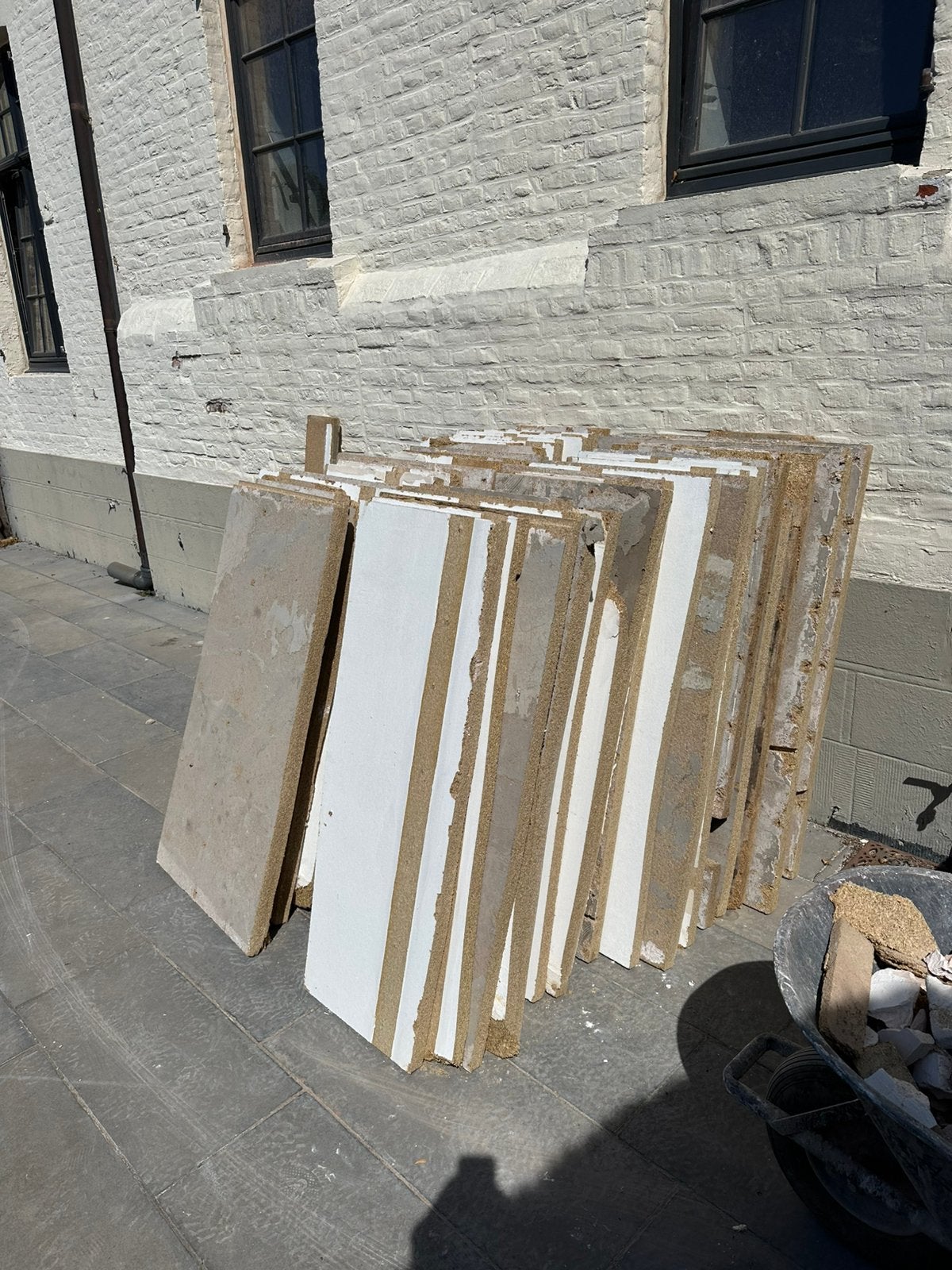 Vezelplaten 5cm, Ophalen, Gebruikt