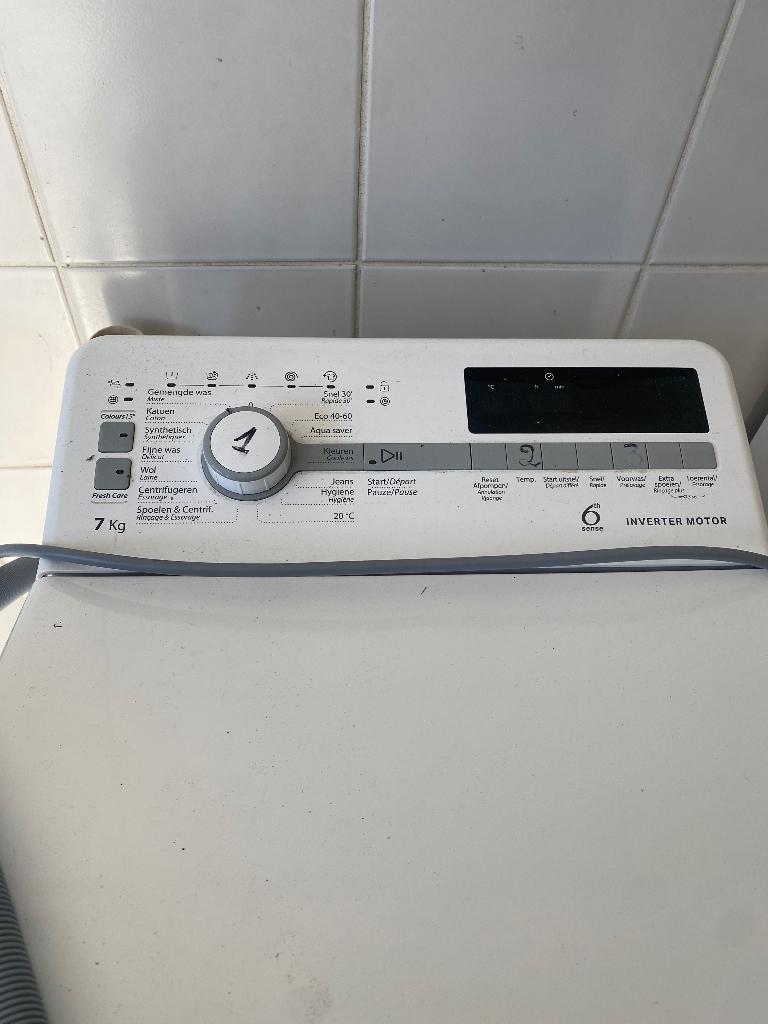 wasmachine, Ophalen, Bovenlader, Zo goed als nieuw, 85 tot 90 cm