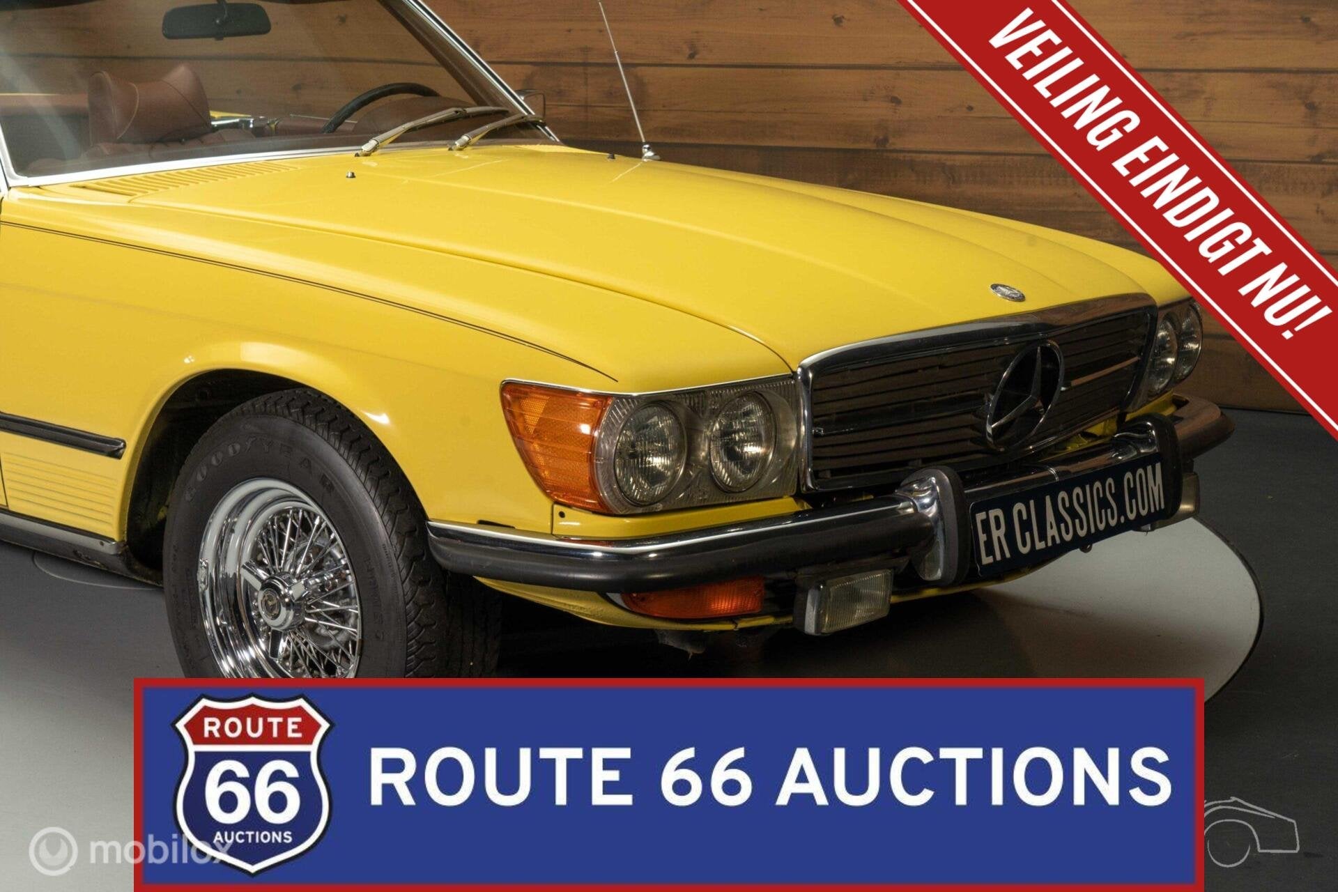Mercedes-Benz 450SL | 1973 | Route 66 Auctions, Zwart, Mercedes-Benz, Bedrijf, Handgeschakeld