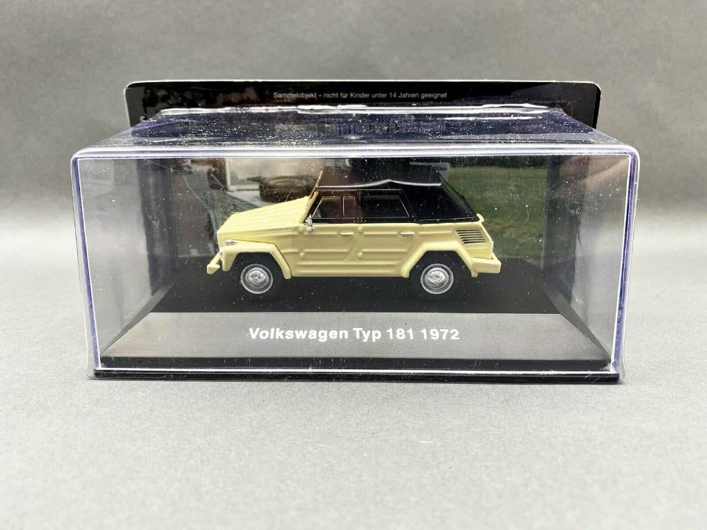 VOLKSWAGEN Typ 181 bâché 1972 VW 1/43 Ixo UH Neuve + Perplex, Enlèvement, Neuf, Voiture, Universal Hobbies