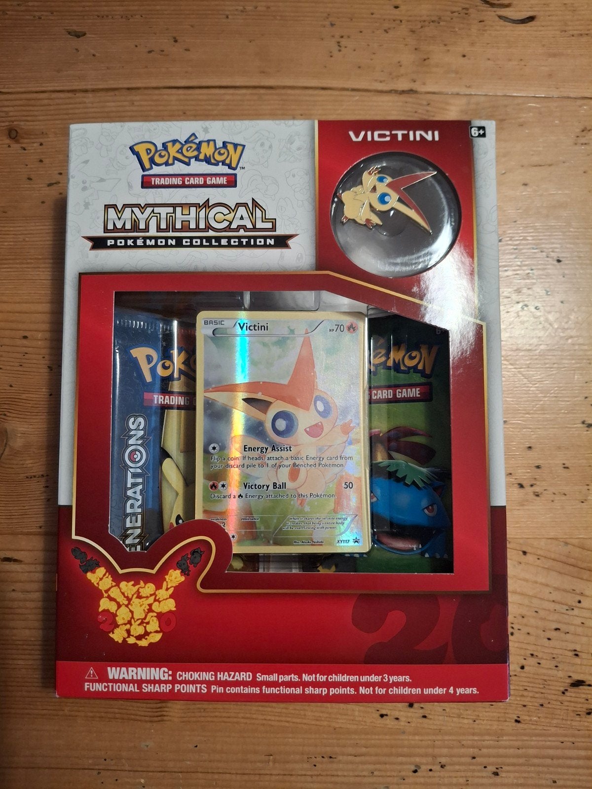 Mythical collection victini, Hobby en Vrije tijd, Verzamelkaartspellen | Pokémon, Ophalen, Zo goed als nieuw, Booster, Foil