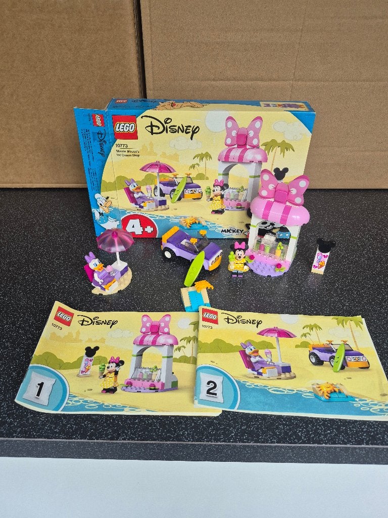 LEGO 10773 MINNIE MOUSE'S ICE CREAM SHOP, Ophalen, Gebruikt, Lego, Compleet