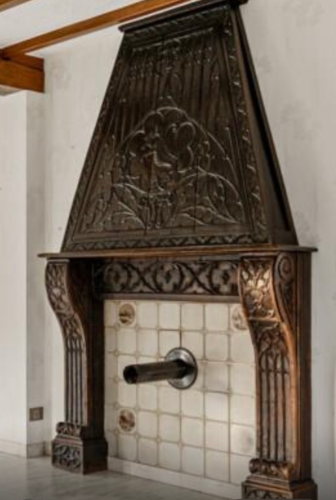 Houten schouwmantel, Enlèvement, Bois
