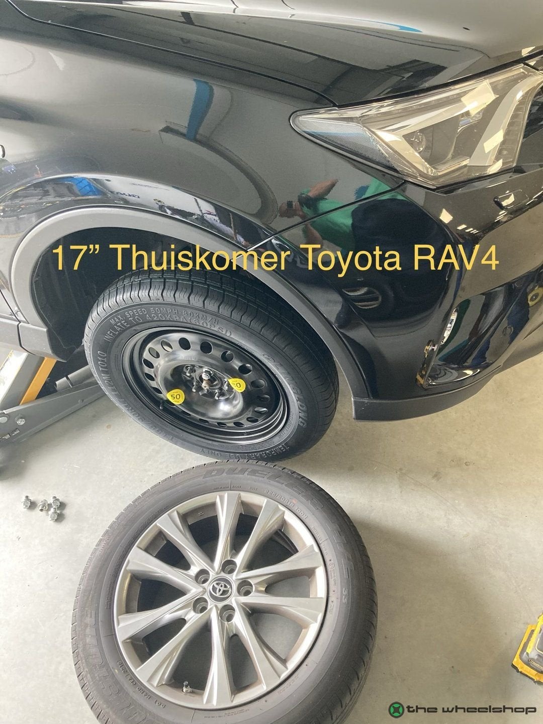 Thuiskomer Reservewiel Toyota Yaris Corolla & Cross CHR 17 i, Gebruikt, -, Banden en Velgen, Ophalen of Verzenden