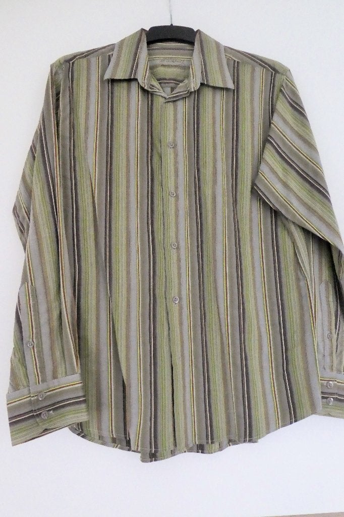 Chemise Homme Armand Thiery Rayure Verte XL, Enlèvement, Porté, Armand Thierry