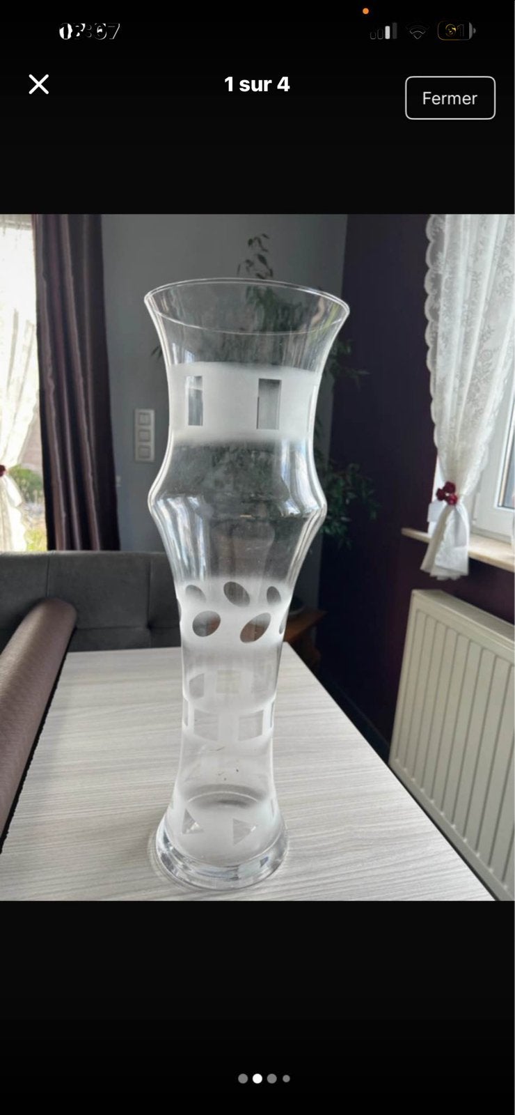 Grand vase, Enlèvement, Comme neuf