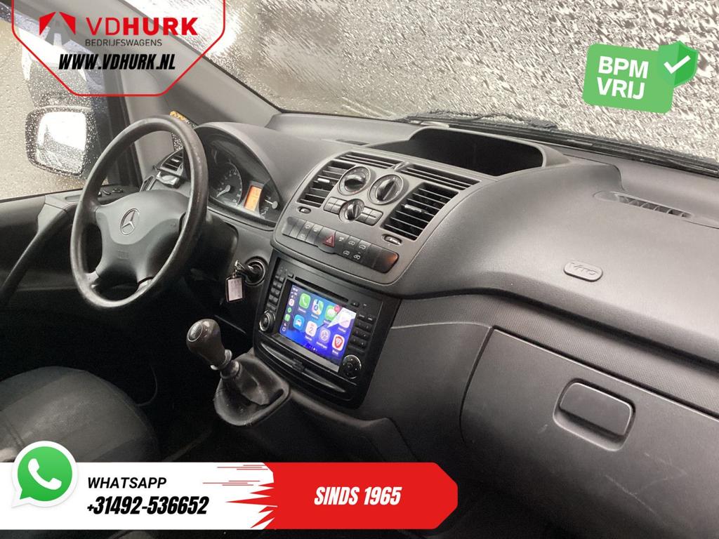 Mercedes-Benz Vito 113 CDI L3 DC Dubbel Cabine EXPORT Carpla, Achat, Entreprise, Boîte manuelle, Mercedes-Benz