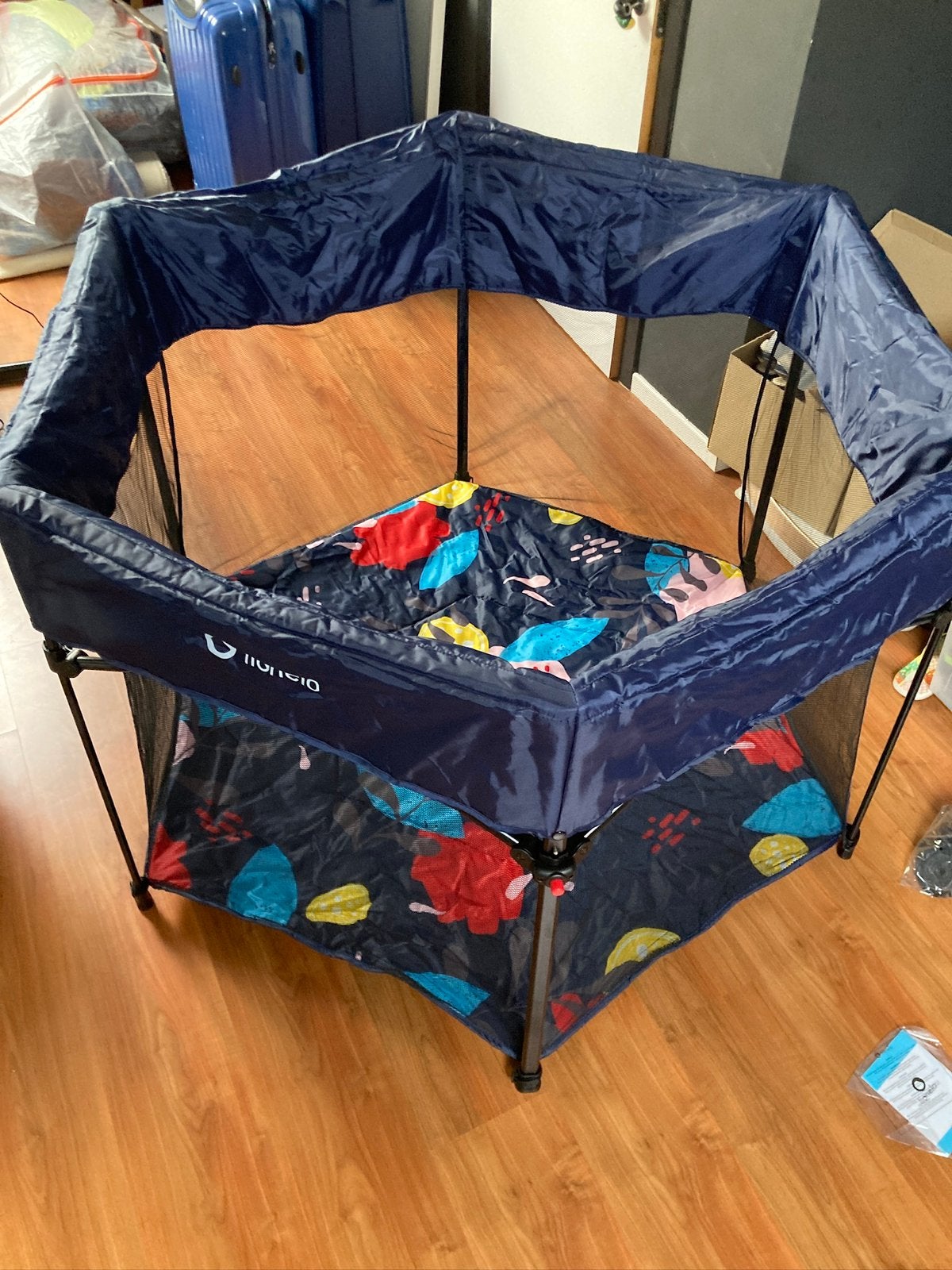 Lionelo Roel opvouwbare reisbox/babybox/park, Kinderen en Baby's, Babyparken, Ophalen, Zo goed als nieuw
