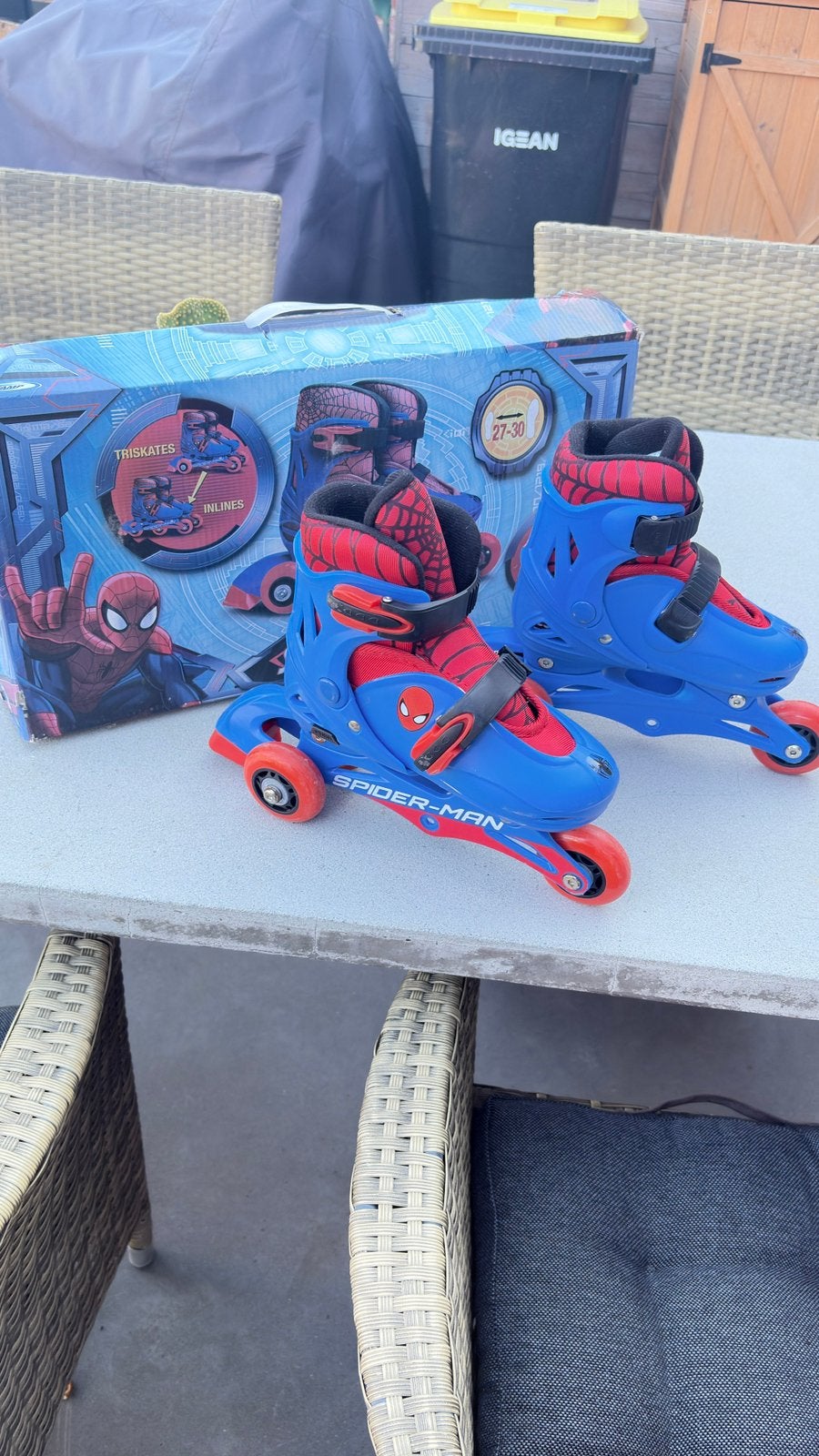 Spiderman Inline - Skats met 3 wielen voor kids, Ophalen, Verstelbaar, Kinderen, Nieuw