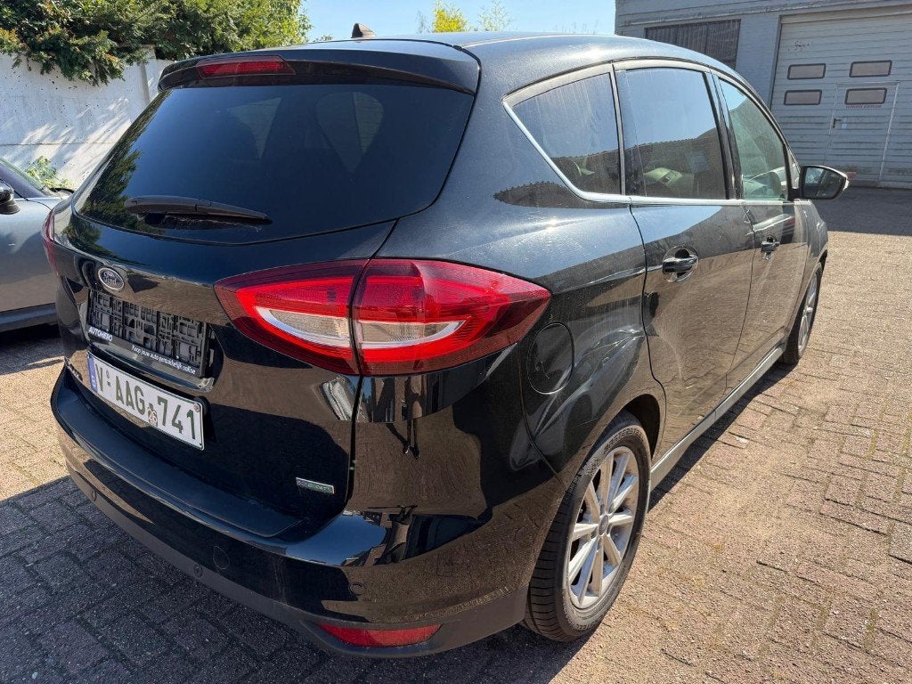 Ford C-MAX, Titanium 1.0i Ecoboost Gekeurd voor verkoop, Auto's, Euro 6, Zwart, Bedrijf, Dealer onderhouden