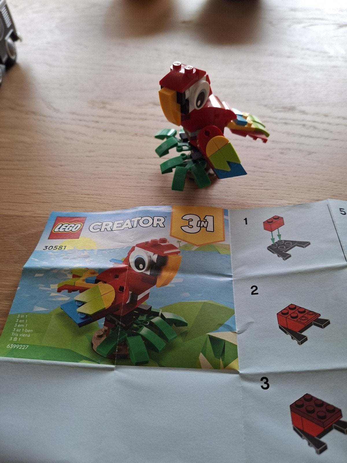lego creator 30581 tropische papegaai, Ophalen, Lego, Zo goed als nieuw, Inclusief instructies