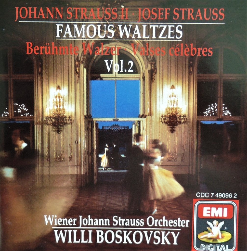 Famous Waltzes / Strauss-familie / Boskovsky / EMI / DDD, Cd's en Dvd's, Ophalen of Verzenden, Zo goed als nieuw, Orkest of Ballet